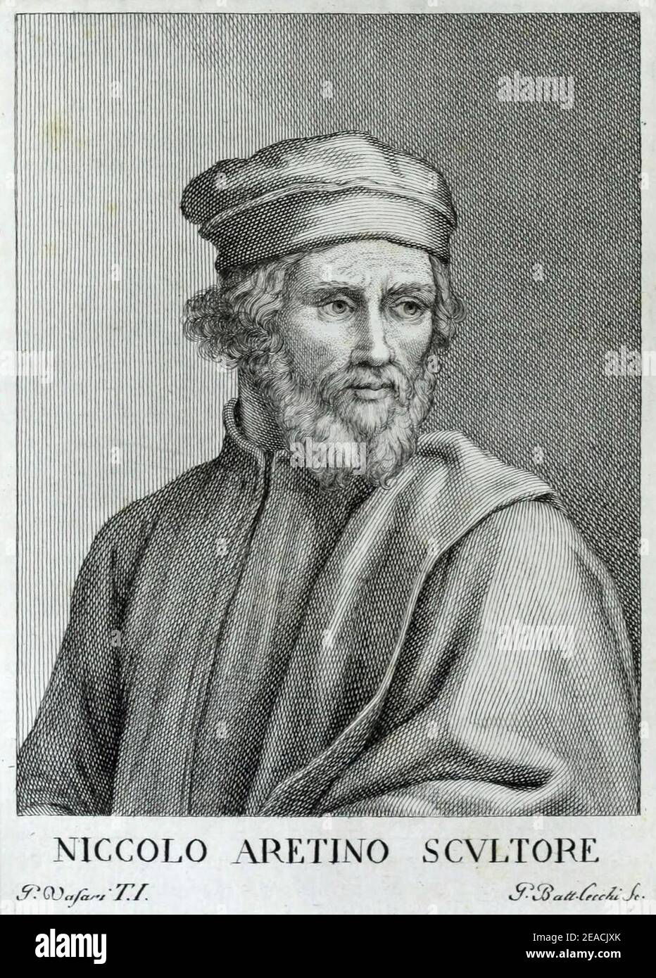 Niccolò Aretino. Stockfoto