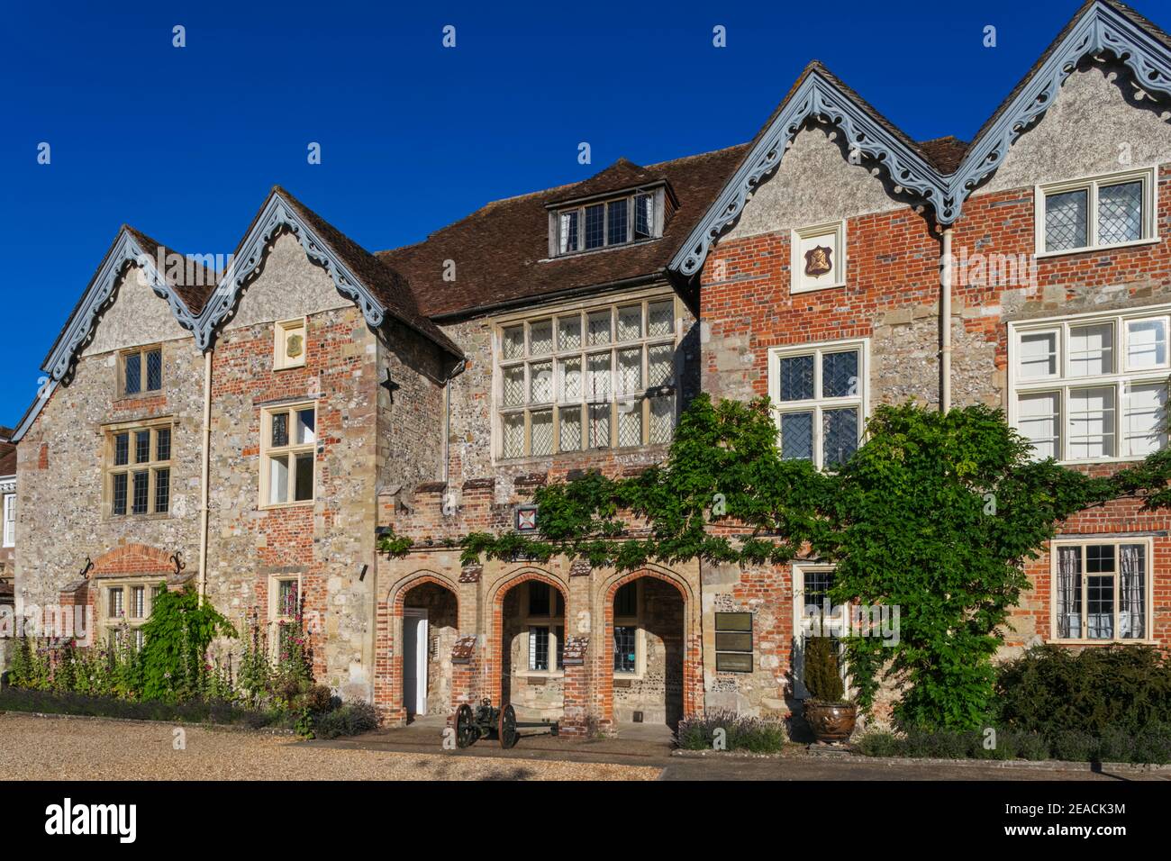 England, Wiltshire, Salisbury, Salisbury Cathedral Close, die Gewehre Berkshire und Wiltshire Museum Stockfoto
