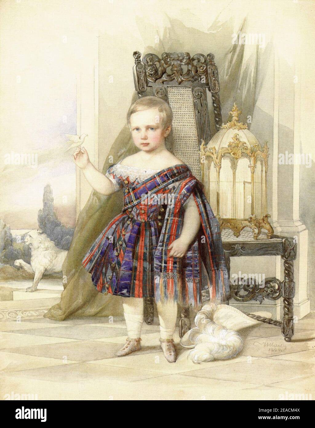 Nicholas Maximilianovich von W Hau 1844. Stockfoto