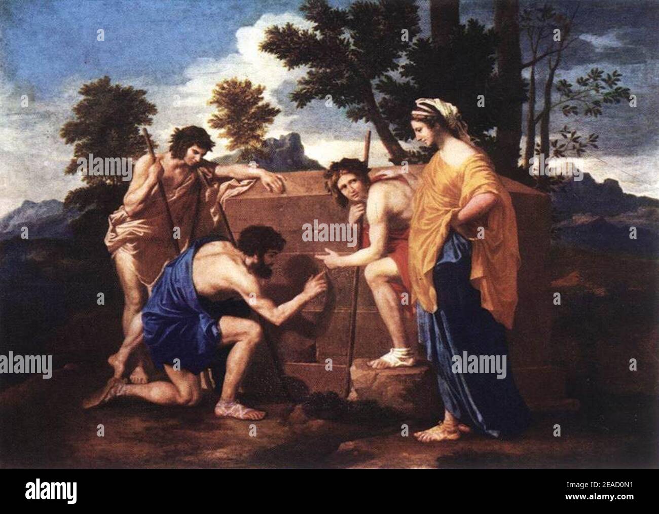 Nicolas Poussin 'et in Arcadia Ego' Stockfotografie Alamy