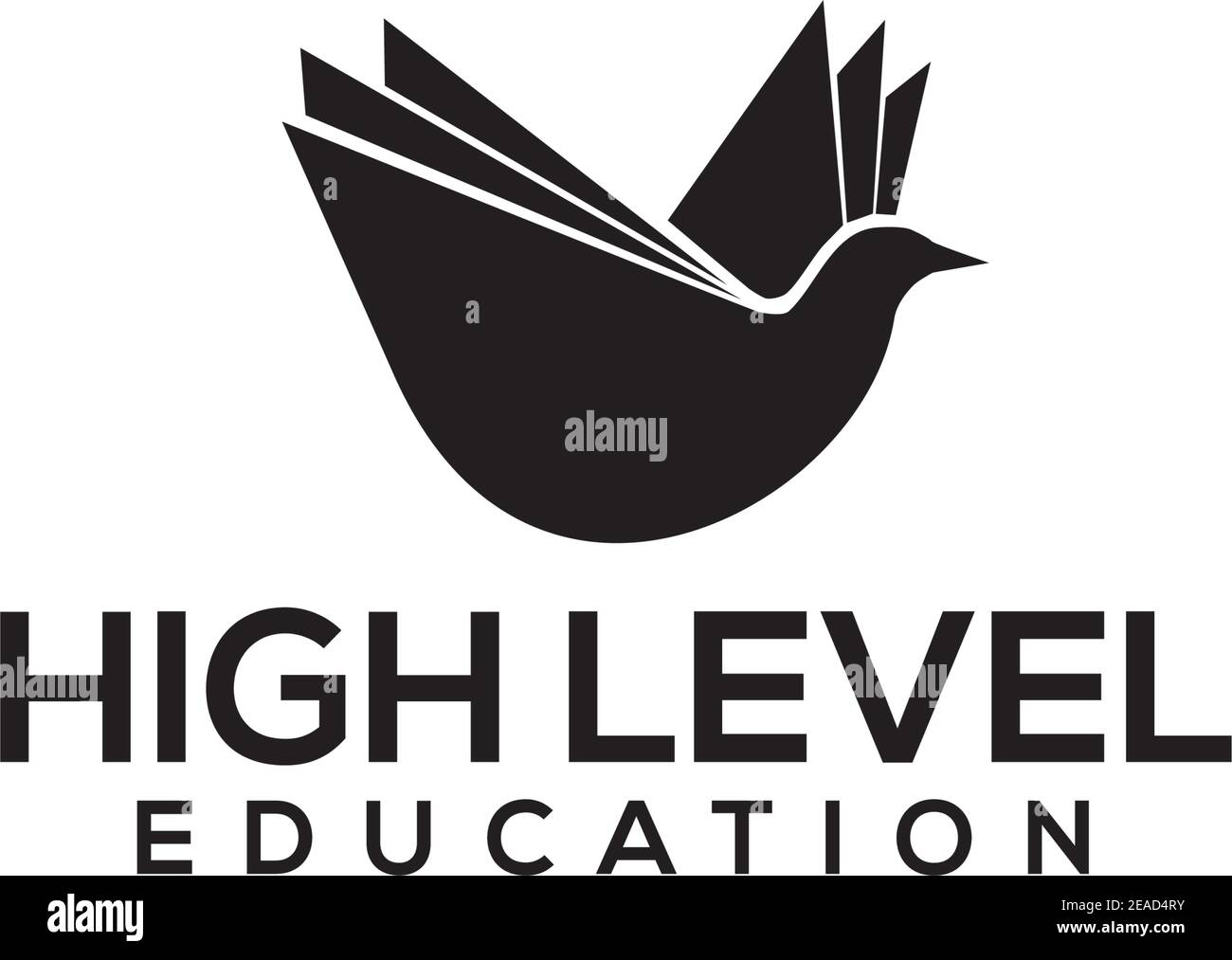 Fliegende Buch Symbol Logo Design Vektor Illustration Vorlage Stock Vektor
