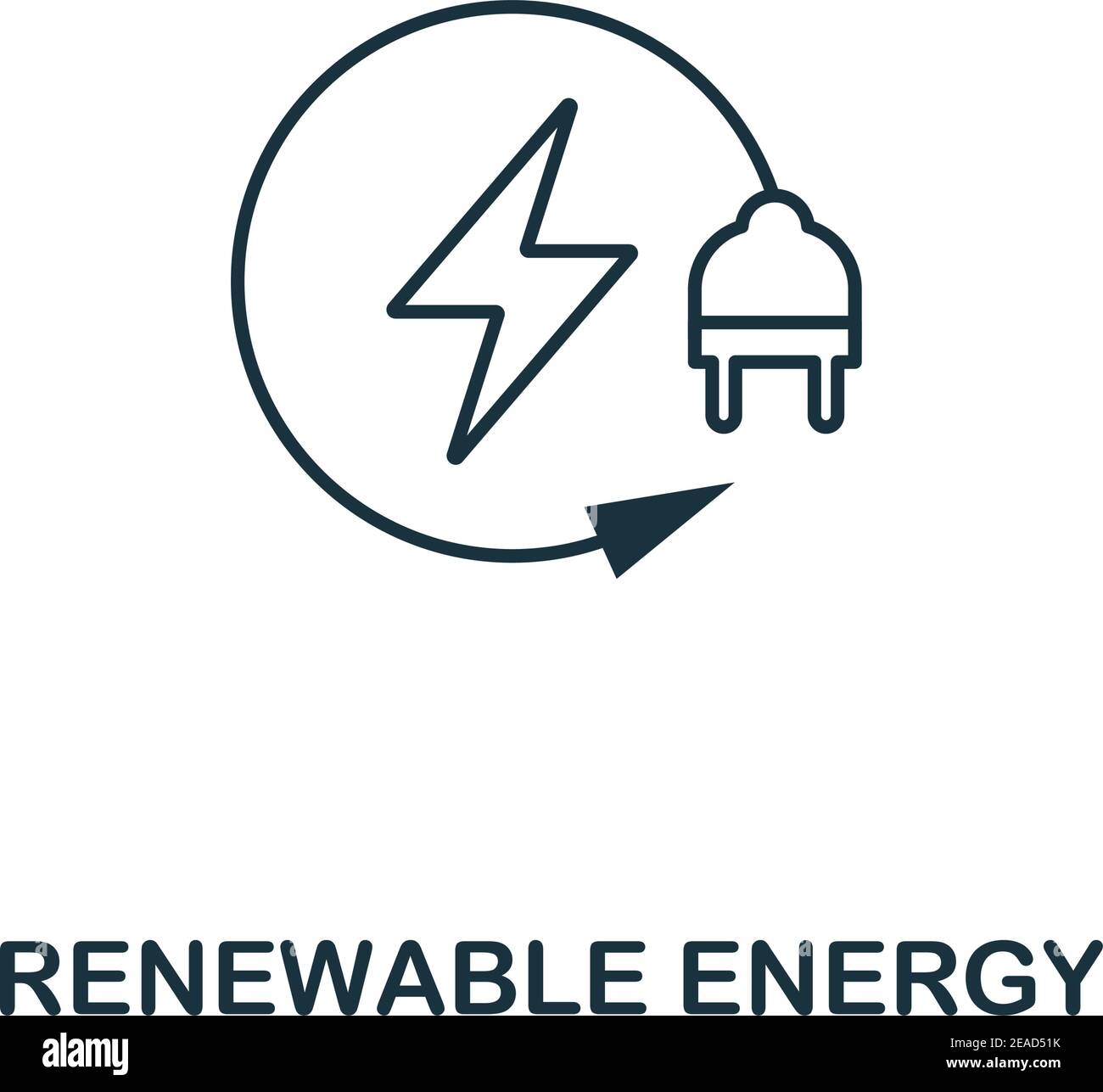 Renewable Energy Icon Outline Style Hochwertiges Piktogramm Design Aus Der Power And Energy Icon Kollektion Einfaches Dunnes Linienelement Symbol Fur Erneuerbare Energien Stock Vektorgrafik Alamy
