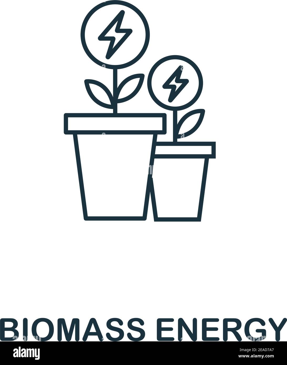 Biomass Energy Icon skizzieren Stil. Hochwertiges Piktogramm-Design aus ...