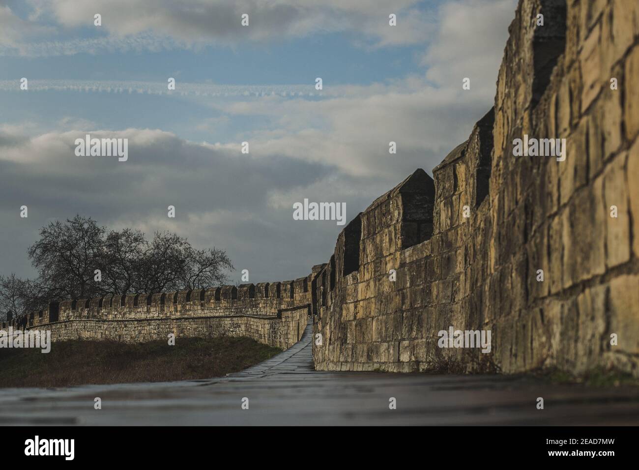 York City Walls, Yorkshire, England, Großbritannien. Stockfoto