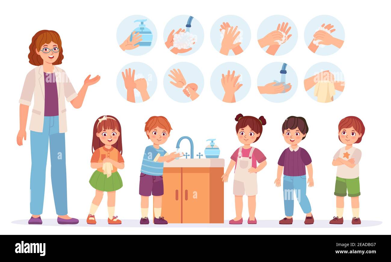 Wasserhahn cartoo Nett Karikatur Stil Für Kinder Bequemlichkeit-Händewaschen 