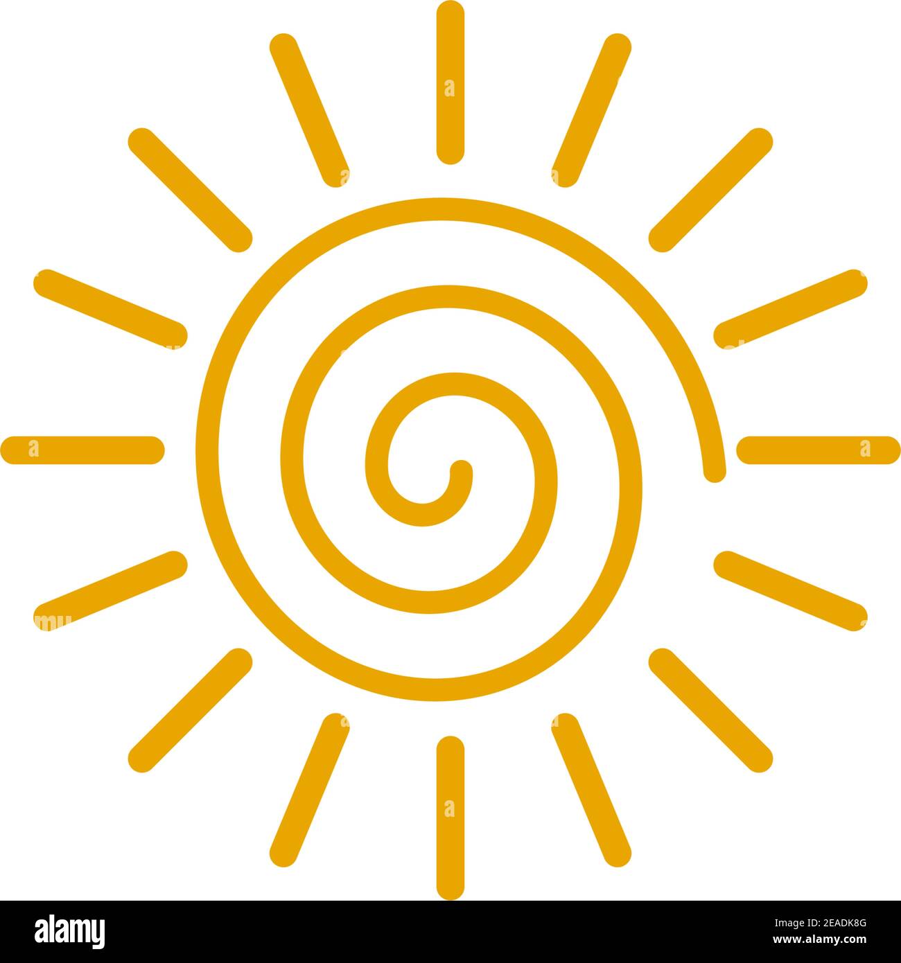 Sun Icon Logo Design Inspiration Vektor Vorlage Stock Vektor