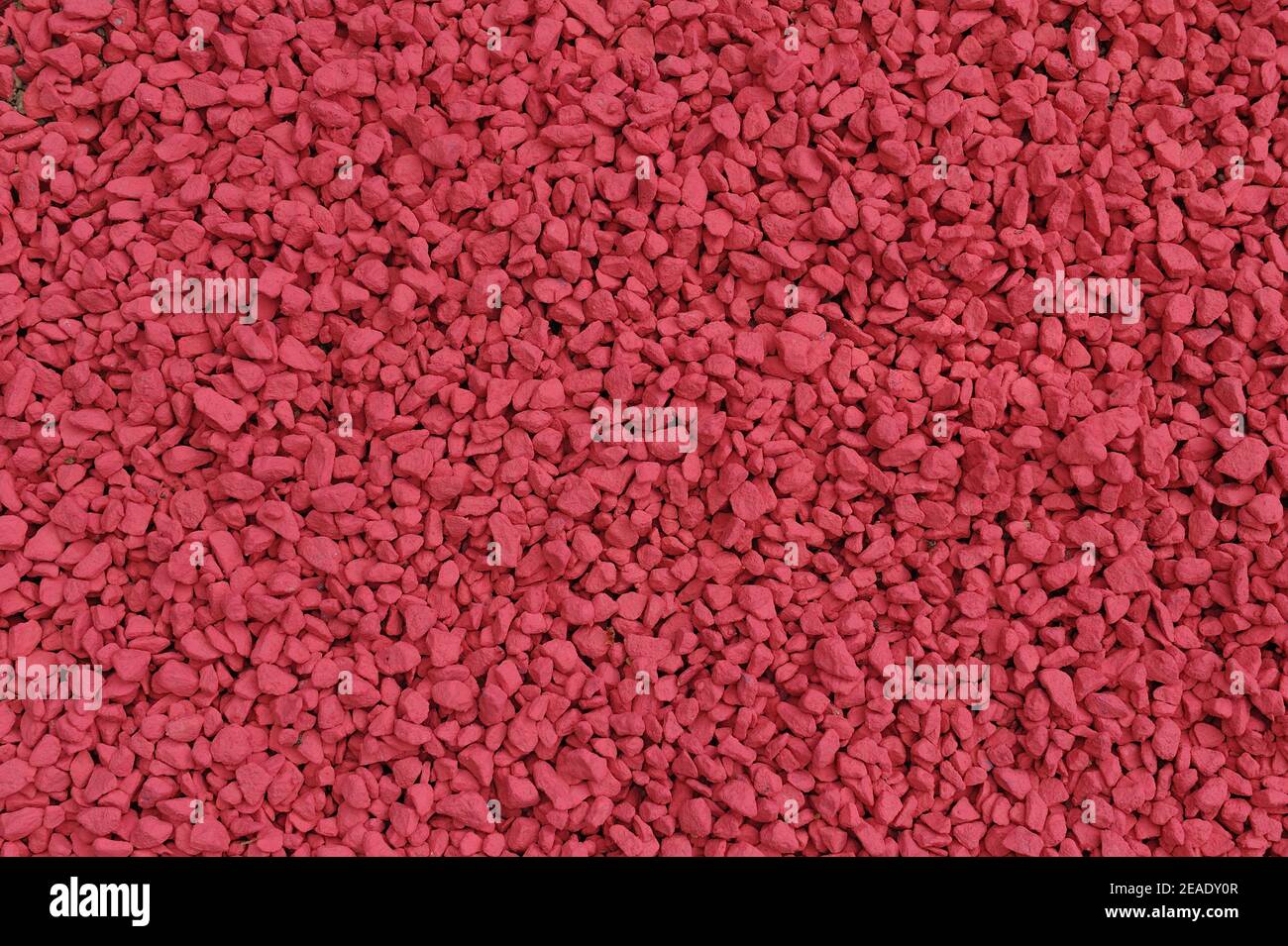 Vollrahmen Textur von dekorativen roten Schutt für Gartendekoration Stockfoto
