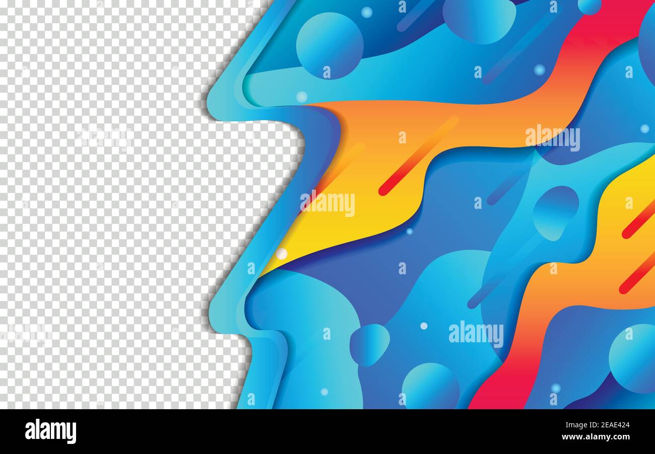 Abstrakter Hintergrund mit transparentem Rahmenkonzept, Wellenformen Komposition. Geeignet für Vorlagen, Broschüre, Flyer, Verkauf Banner etc. Vector illustraa Stock Vektor