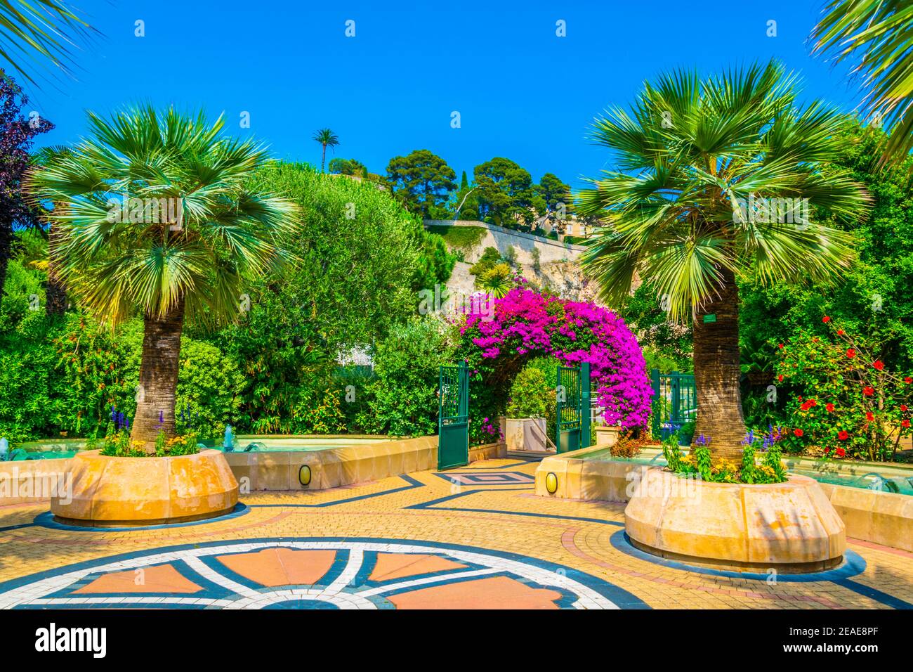 UNESCO-Garten in Monaco Stockfoto