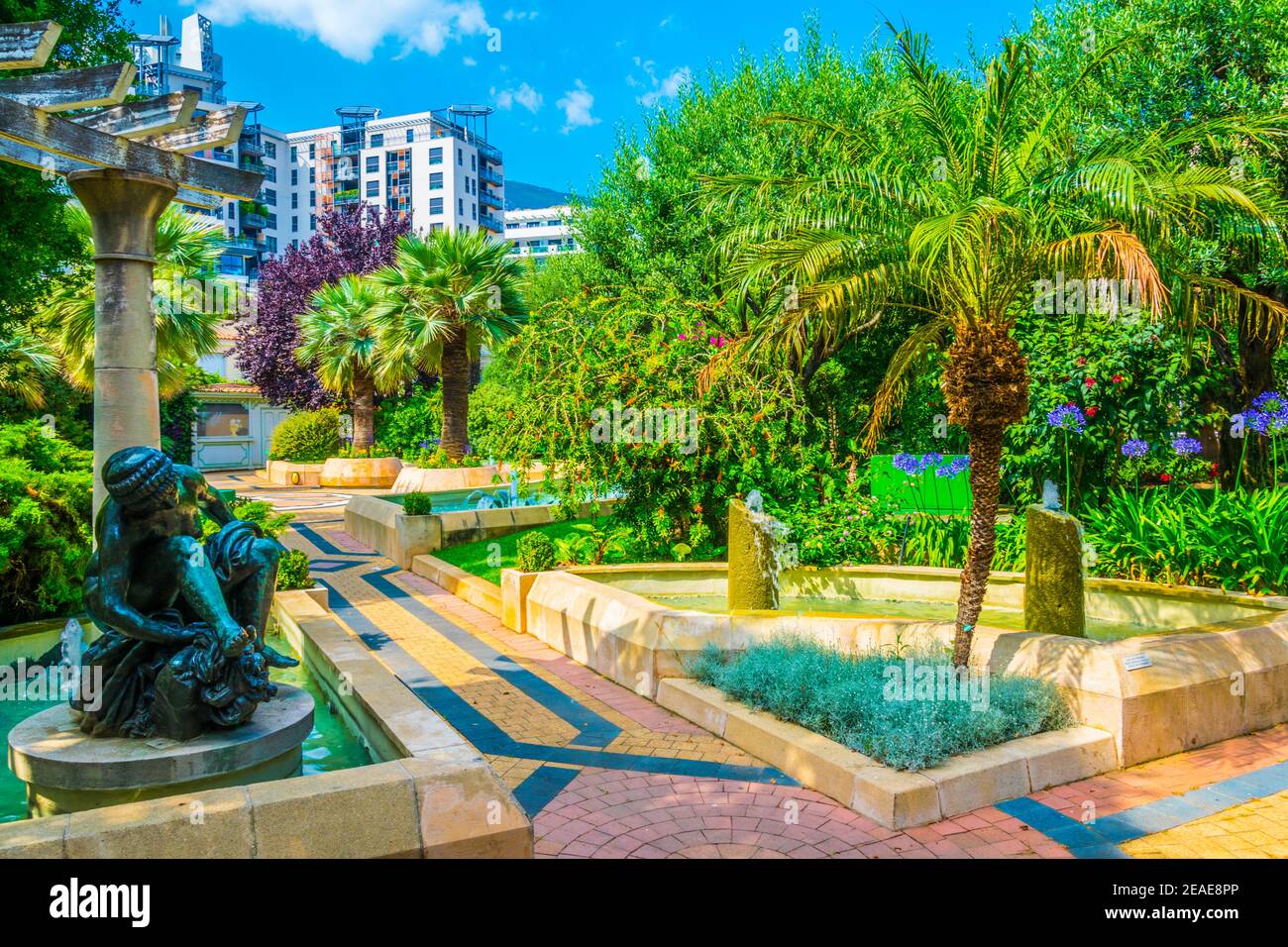 UNESCO-Garten in Monaco Stockfoto