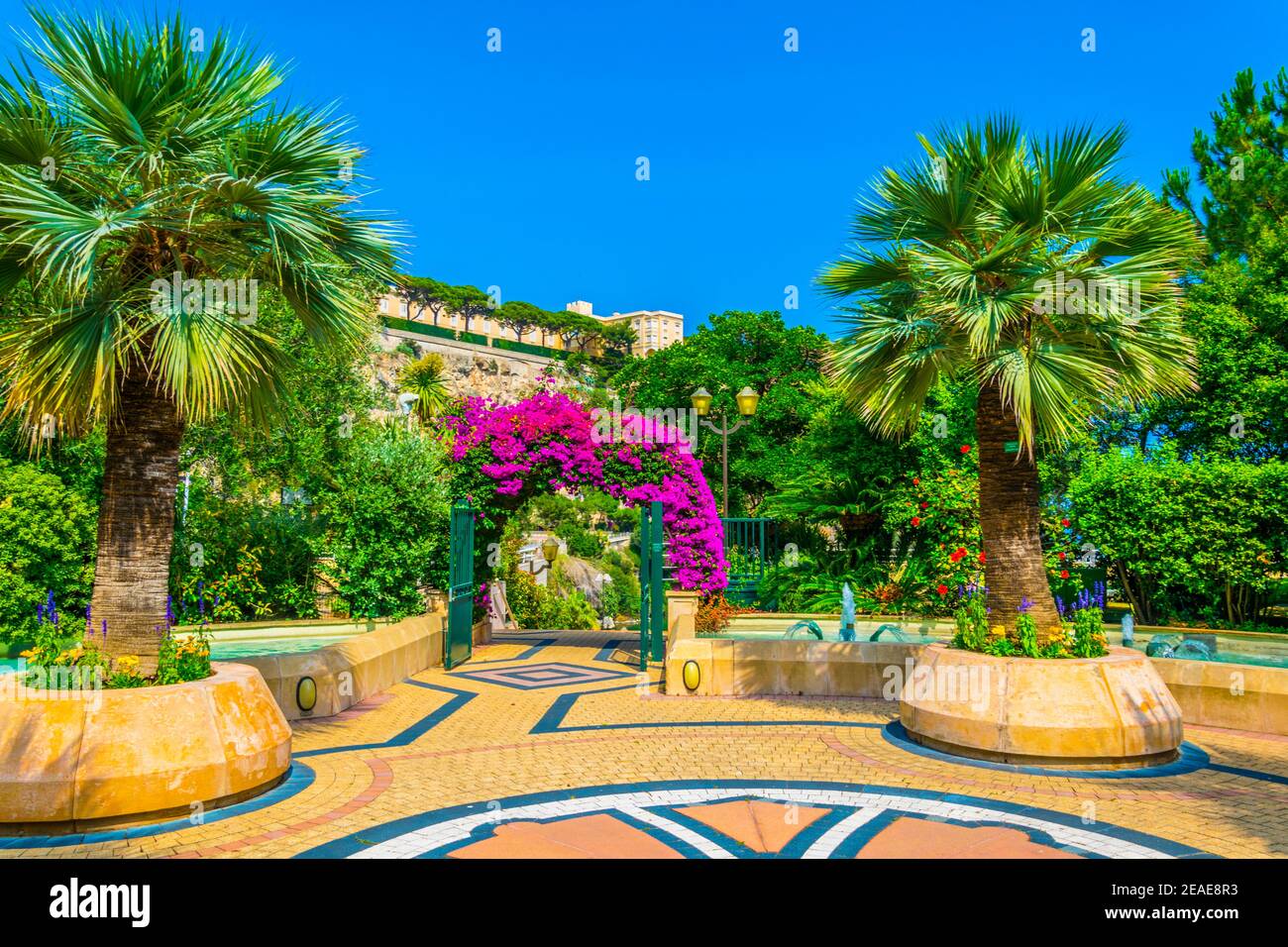 UNESCO-Garten in Monaco Stockfoto