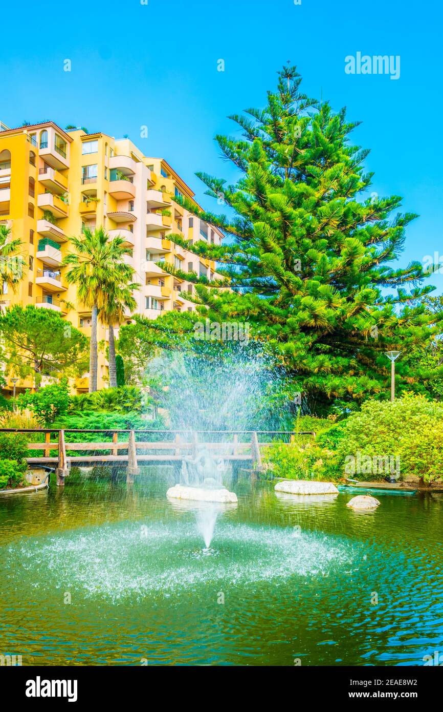 Jardin aux Canards Garten in Monaco Stockfoto