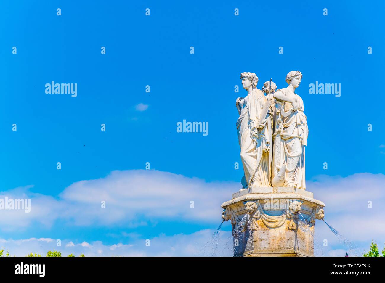 Fontaine de la Rotonde in Aix-en-Provence, Frankreich Stockfoto