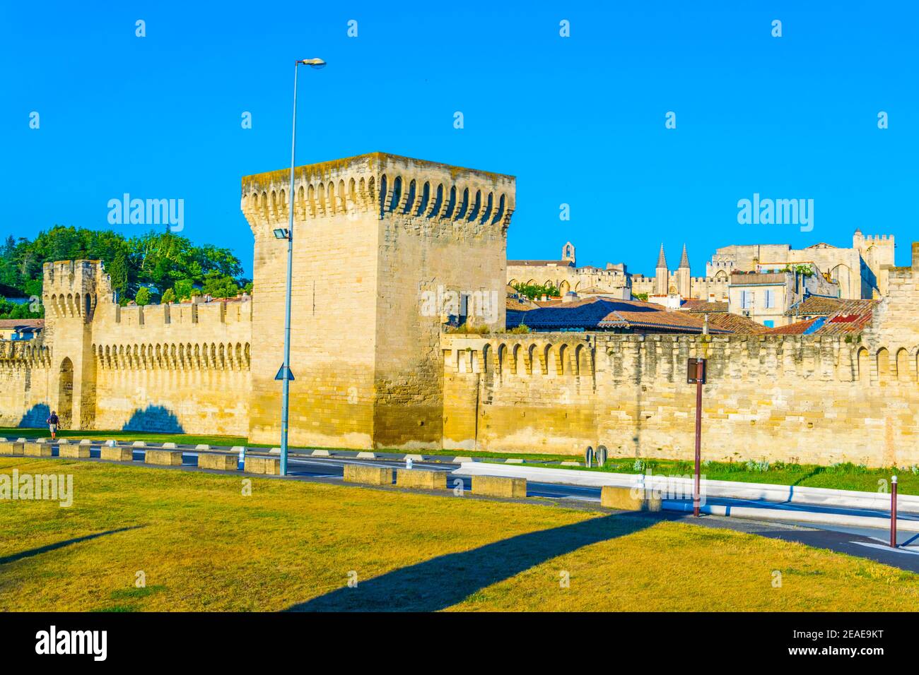 Befestigung von Avignon, Frankreich Stockfoto
