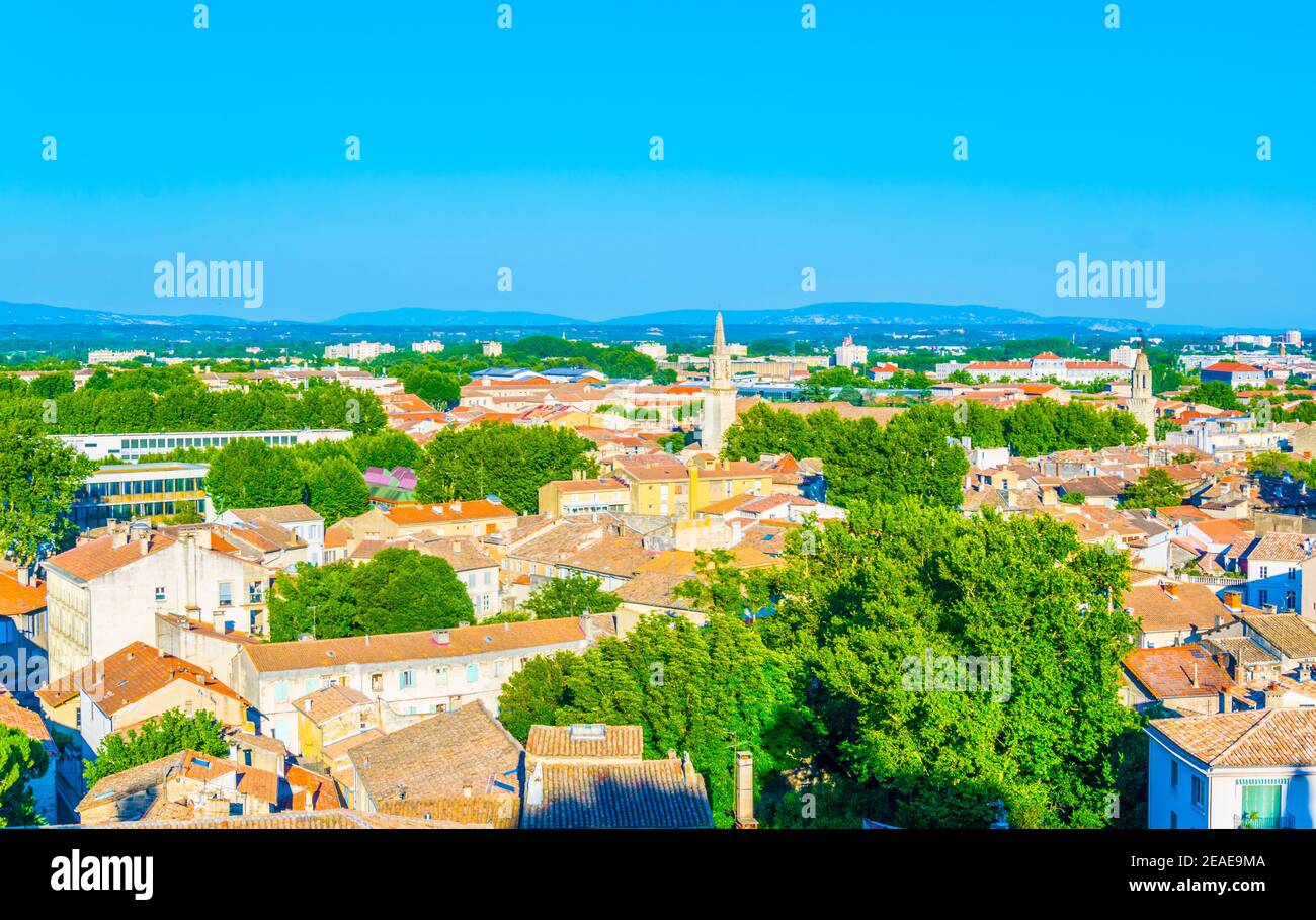 Luftaufnahme von Avignon, Frankreich Stockfoto