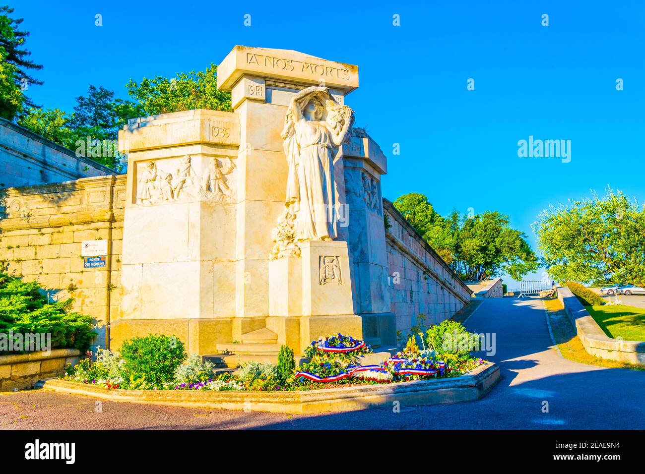 Denkmal für die Opfer des Ersten und Zweiten Weltkrieges, Avignon, Frankreich Stockfoto