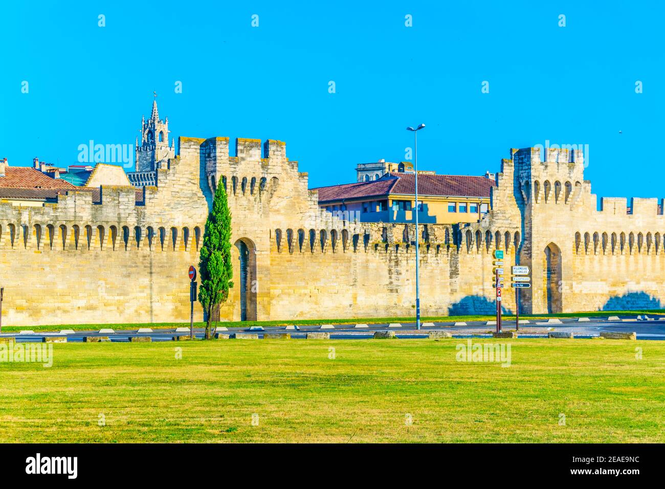 Befestigung von Avignon, Frankreich Stockfoto