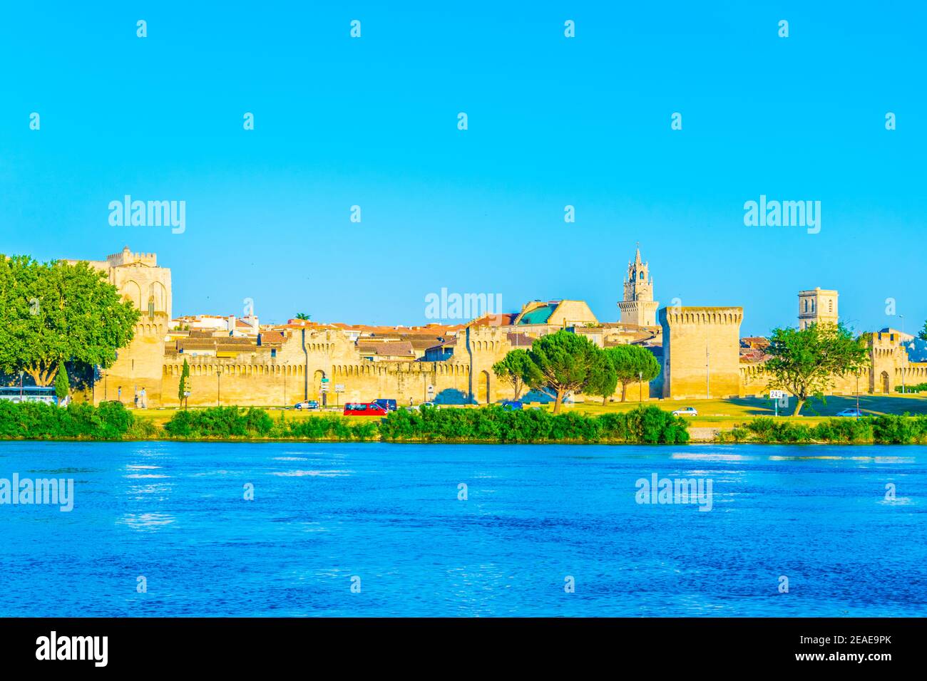 Befestigung von Avignon, Frankreich Stockfoto