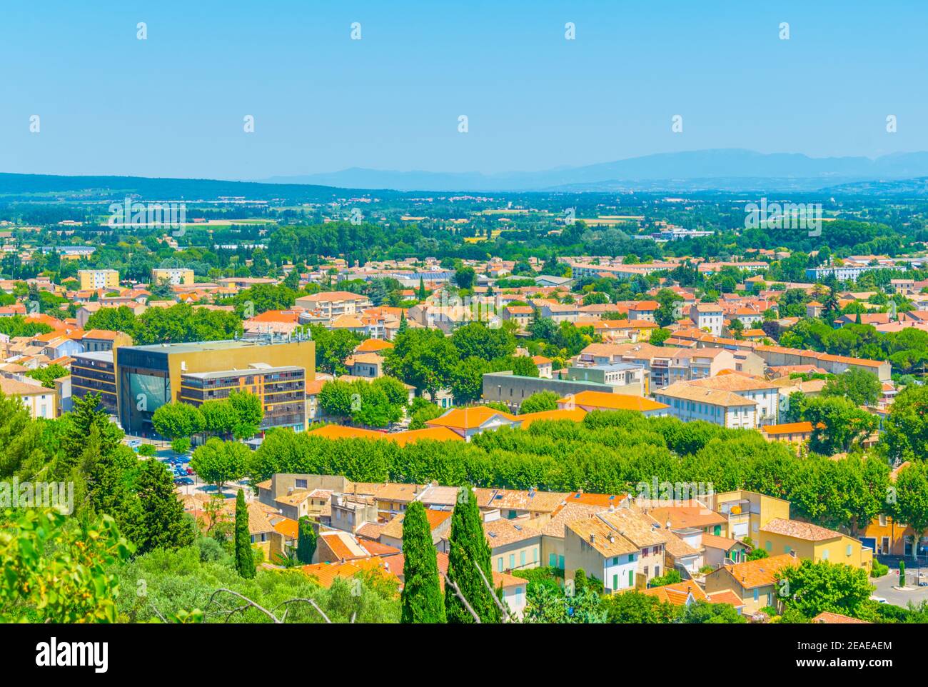 Luftaufnahme von Orange, Frankreich Stockfoto