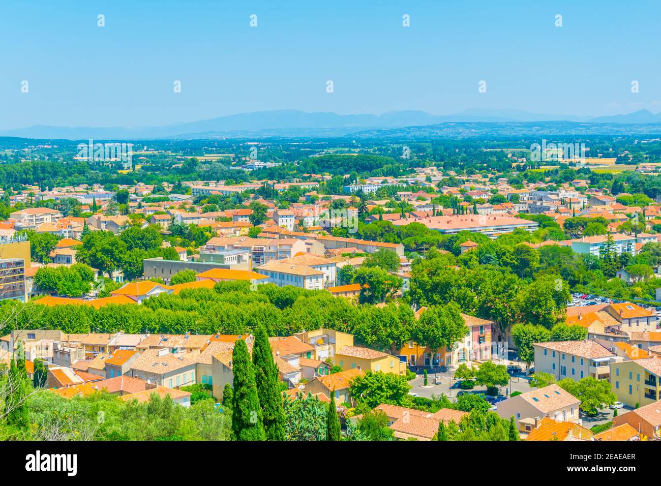 Luftaufnahme von Orange, Frankreich Stockfoto