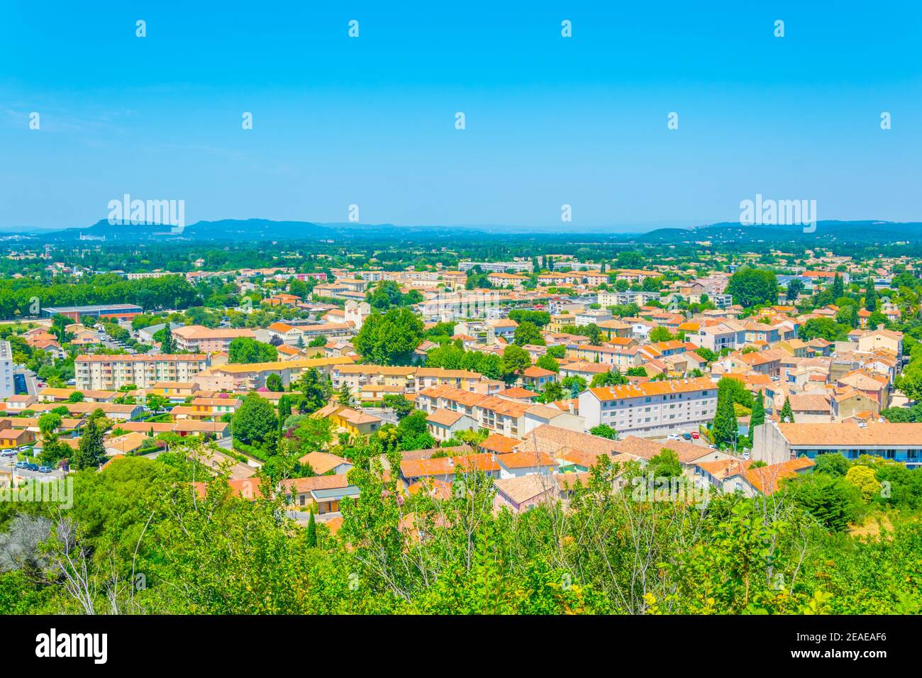 Luftaufnahme von Orange, Frankreich Stockfoto