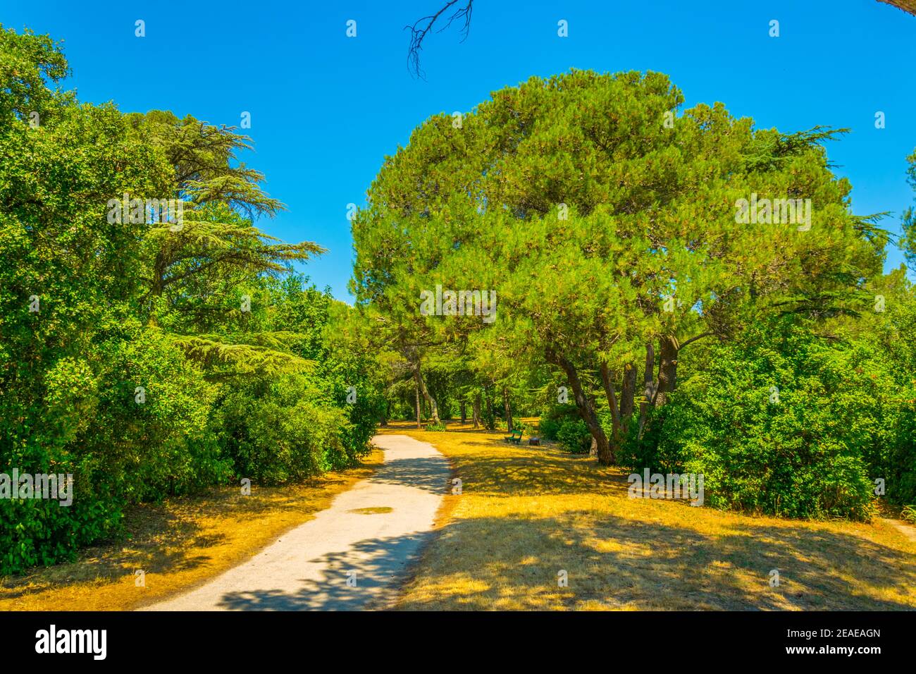 Hügelpark in Orange, Frankreich Stockfoto