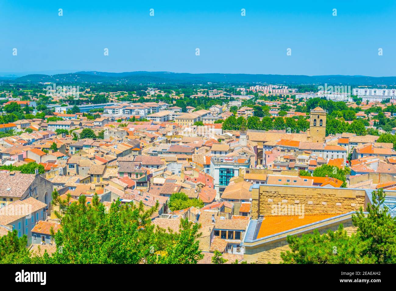 Luftaufnahme von Orange, Frankreich Stockfoto