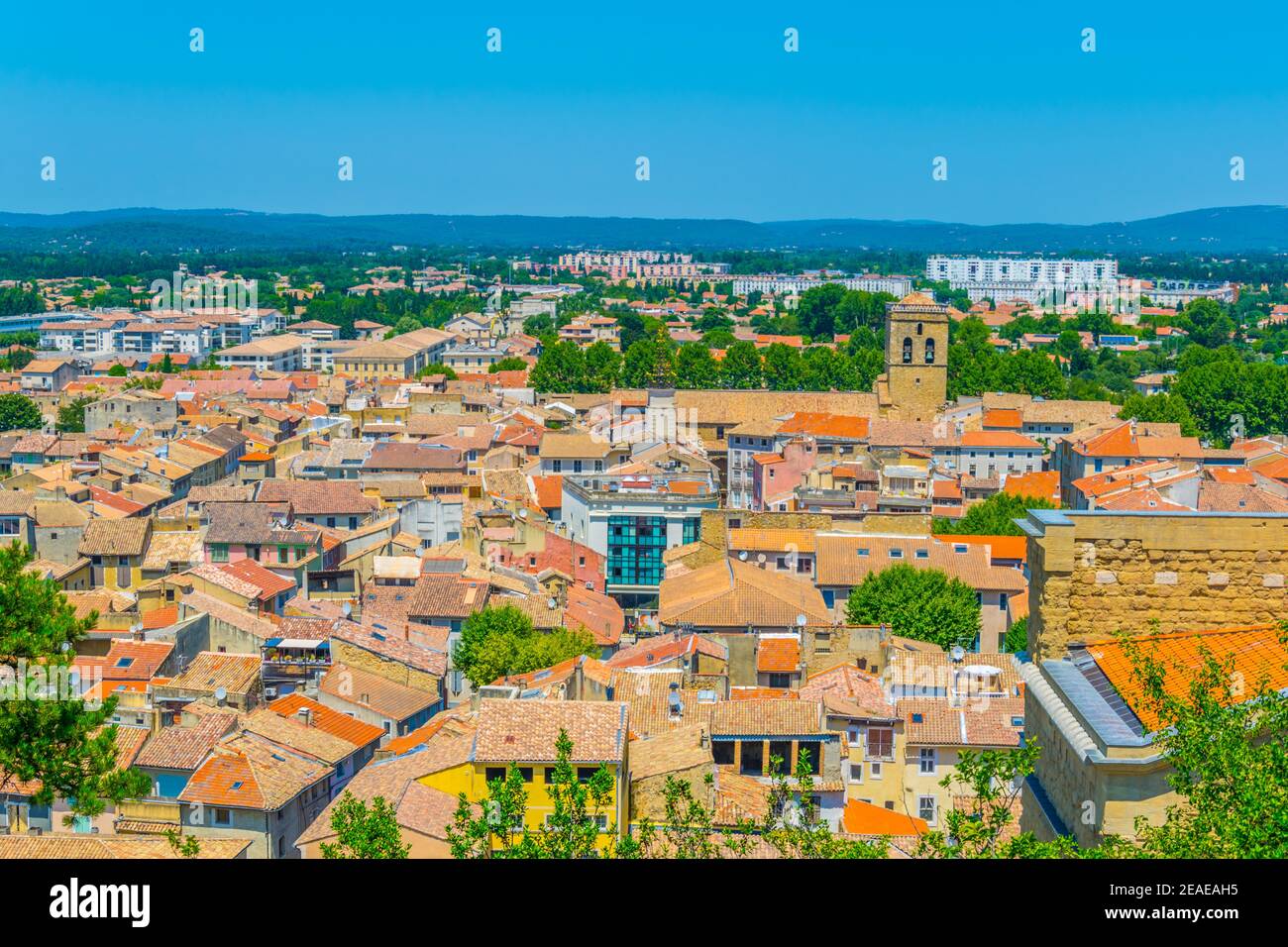 Luftaufnahme von Orange, Frankreich Stockfoto