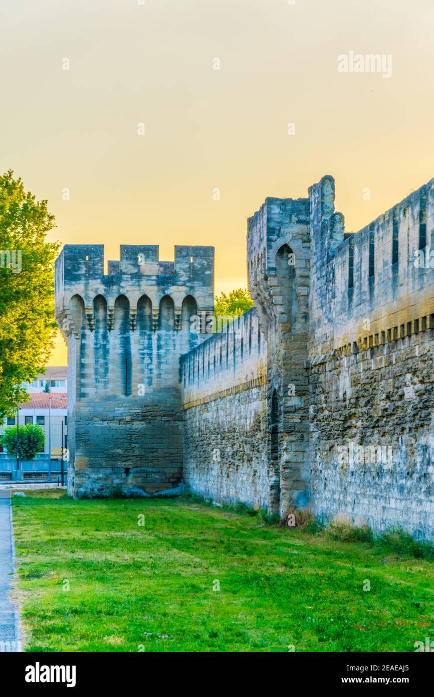 Befestigung von Avignon, Frankreich Stockfoto