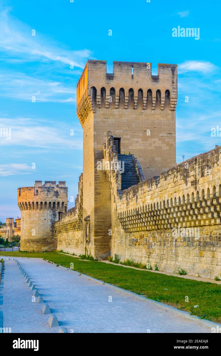 Befestigung von Avignon, Frankreich Stockfoto