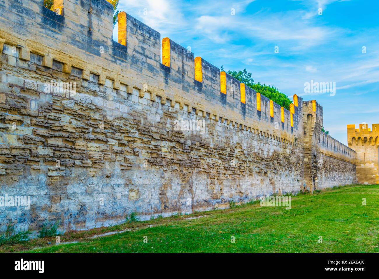 Befestigung von Avignon, Frankreich Stockfoto