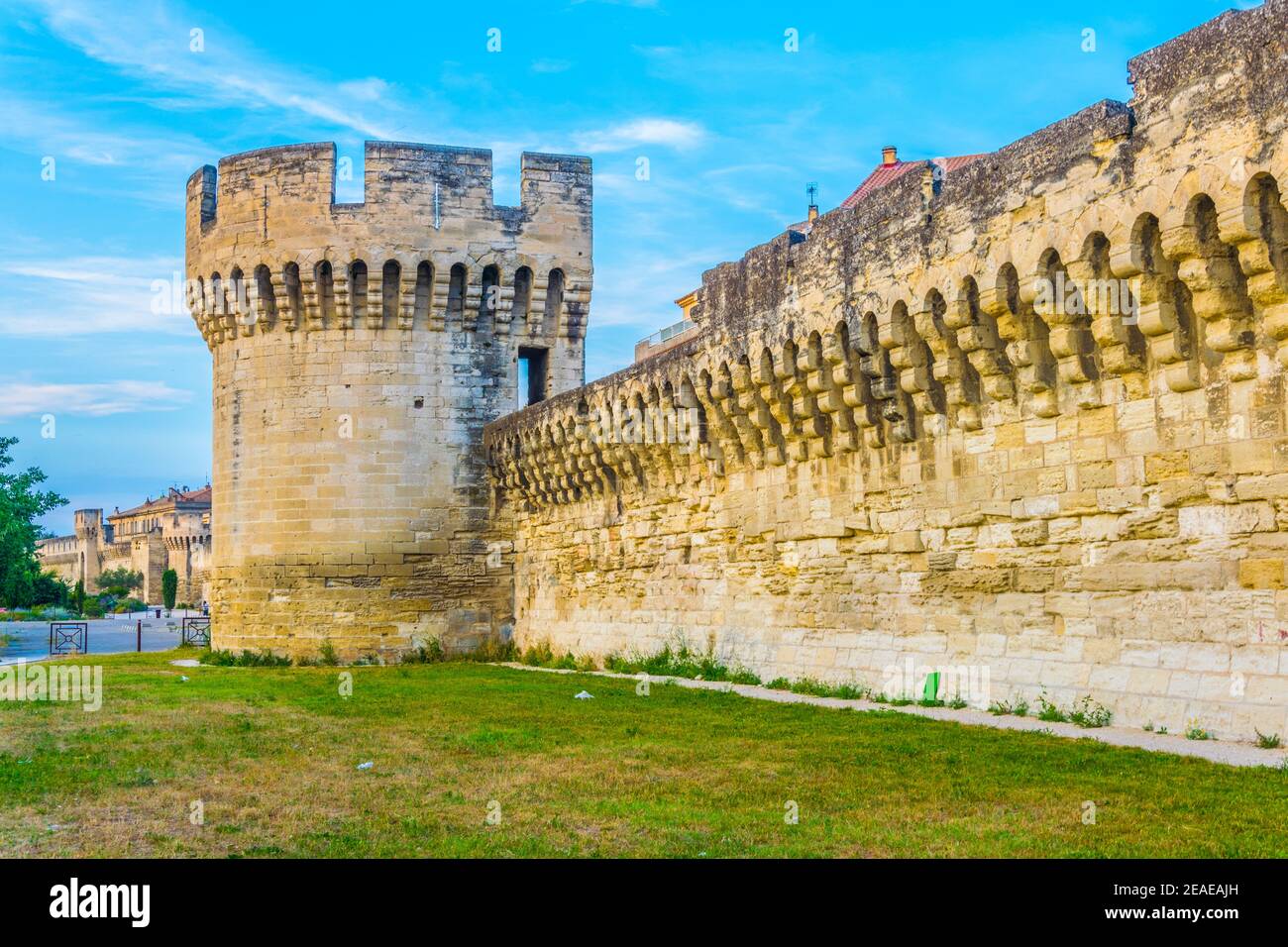 Befestigung von Avignon, Frankreich Stockfoto