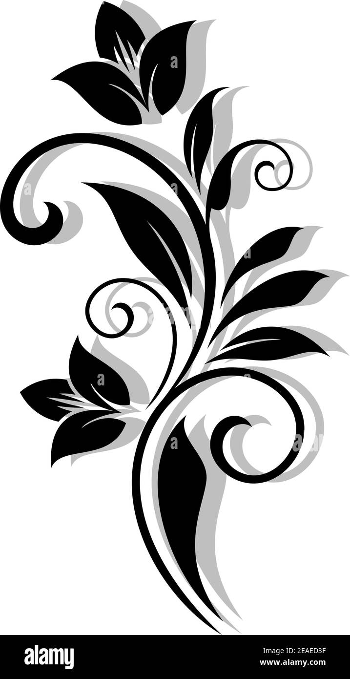 Abstraktes Blumenmuster im Vintage-Stil für das Dessin Stock Vektor