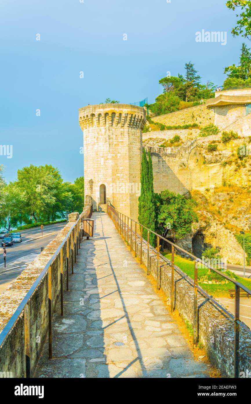 Befestigung von Avignon, Frankreich Stockfoto