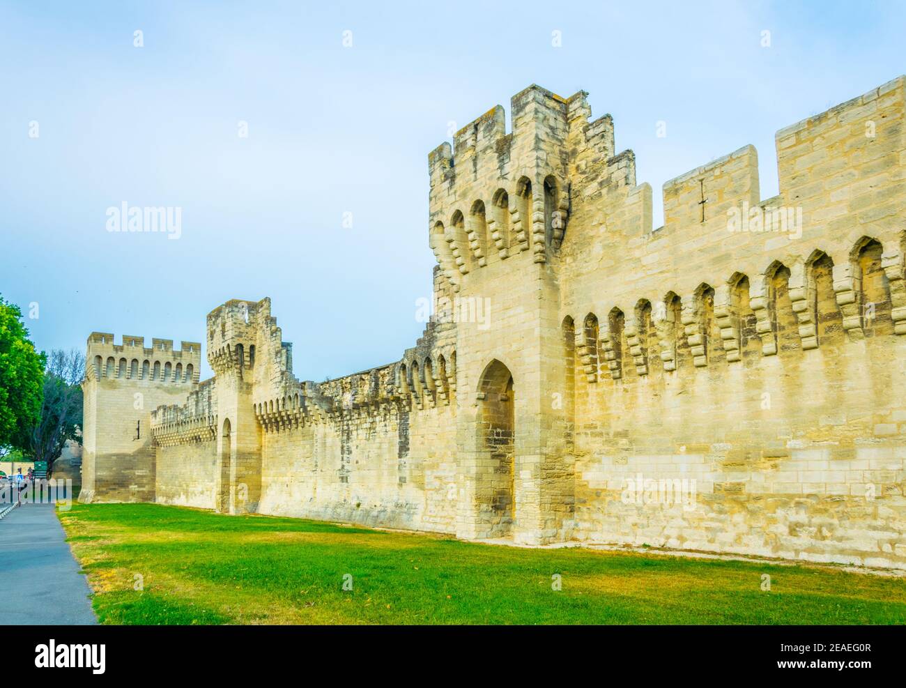 Befestigung von Avignon, Frankreich Stockfoto