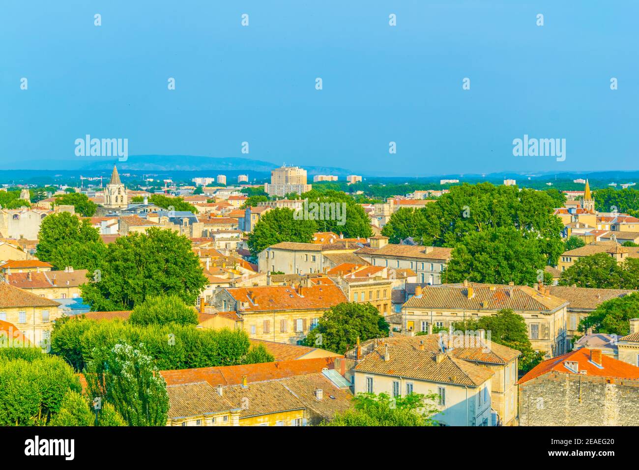Luftaufnahme von Avignon, Frankreich Stockfoto