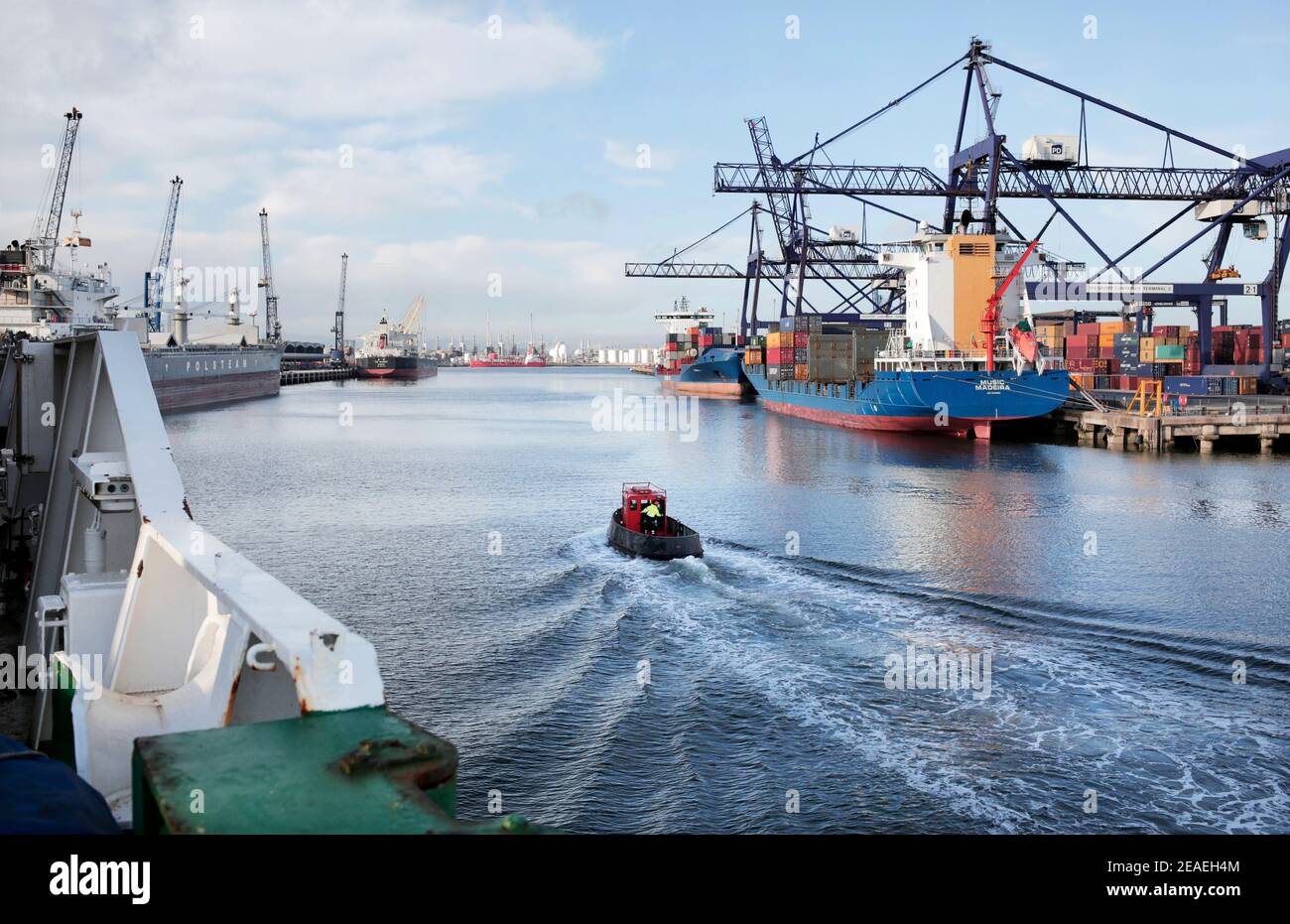 Teesport, Middlesbrough, North Yorkshire. 22/01/2019. Foto: Stuart Boulton. Stockfoto