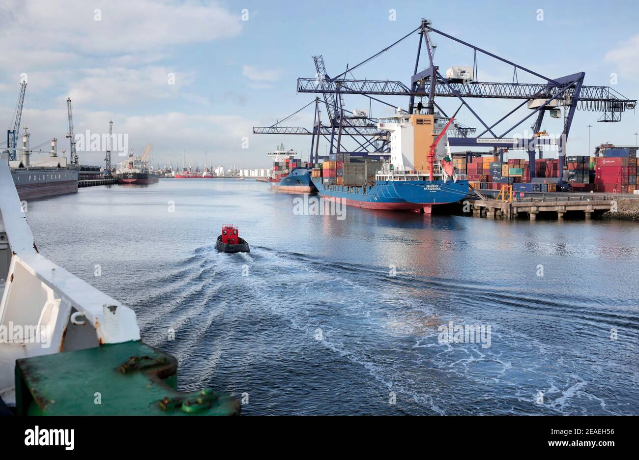 Teesport, Middlesbrough, North Yorkshire. 22/01/2019. Foto: Stuart Boulton. Stockfoto