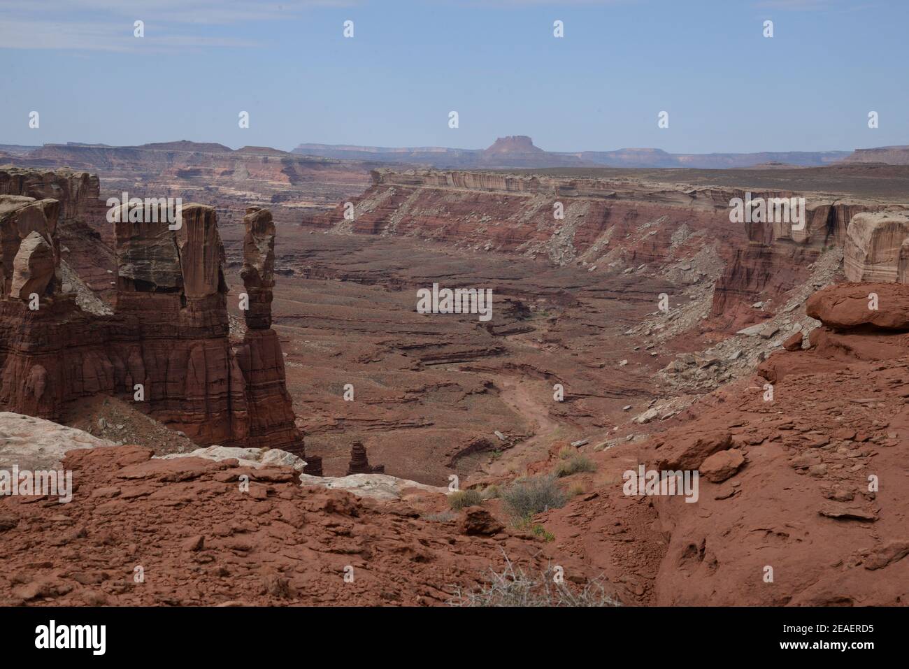 White Rim Felsformationen im Canyonlands National Park Stockfoto