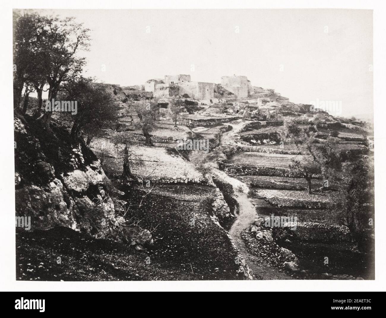 Vintage-Foto des späten 19th. Jahrhunderts: Bild von Francis Bedford, der den Prinz von Wales begleitet, später Edward VII. Auf seiner Reise in den Nahen Osten, 1862 Stockfoto