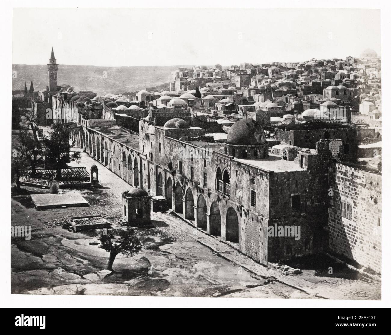 Vintage-Foto des späten 19th. Jahrhunderts: Bild von Francis Bedford, der den Prinz von Wales begleitet, später Edward VII. Auf seiner Reise in den Nahen Osten, 1862 Stockfoto