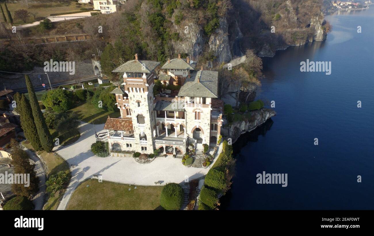 Villa Gaeta, Comer See, Italien Stockfoto