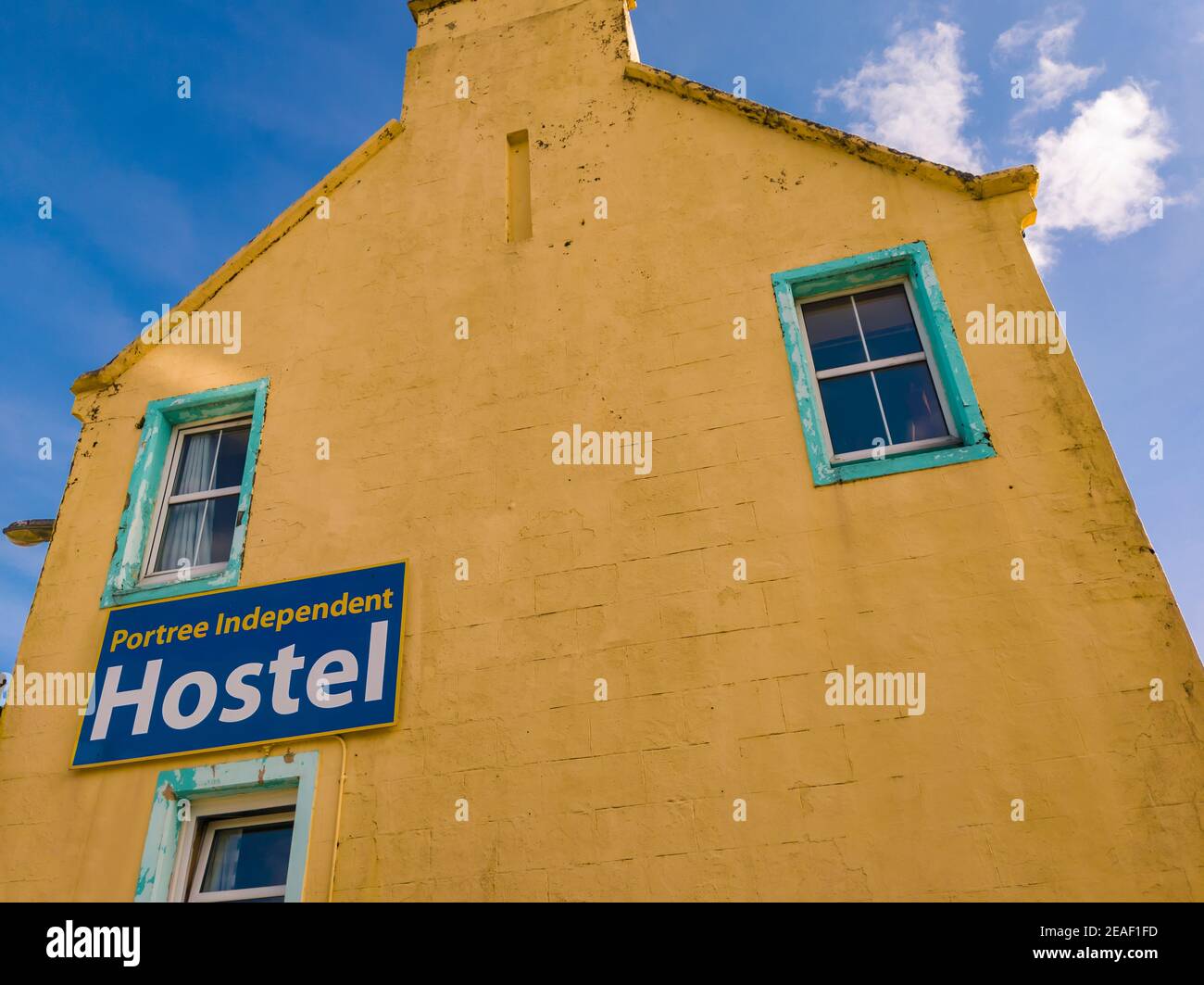 Portree Independent Hostel, Urlaubsziel. Isle of Skye, Schottland Großbritannien Stockfoto