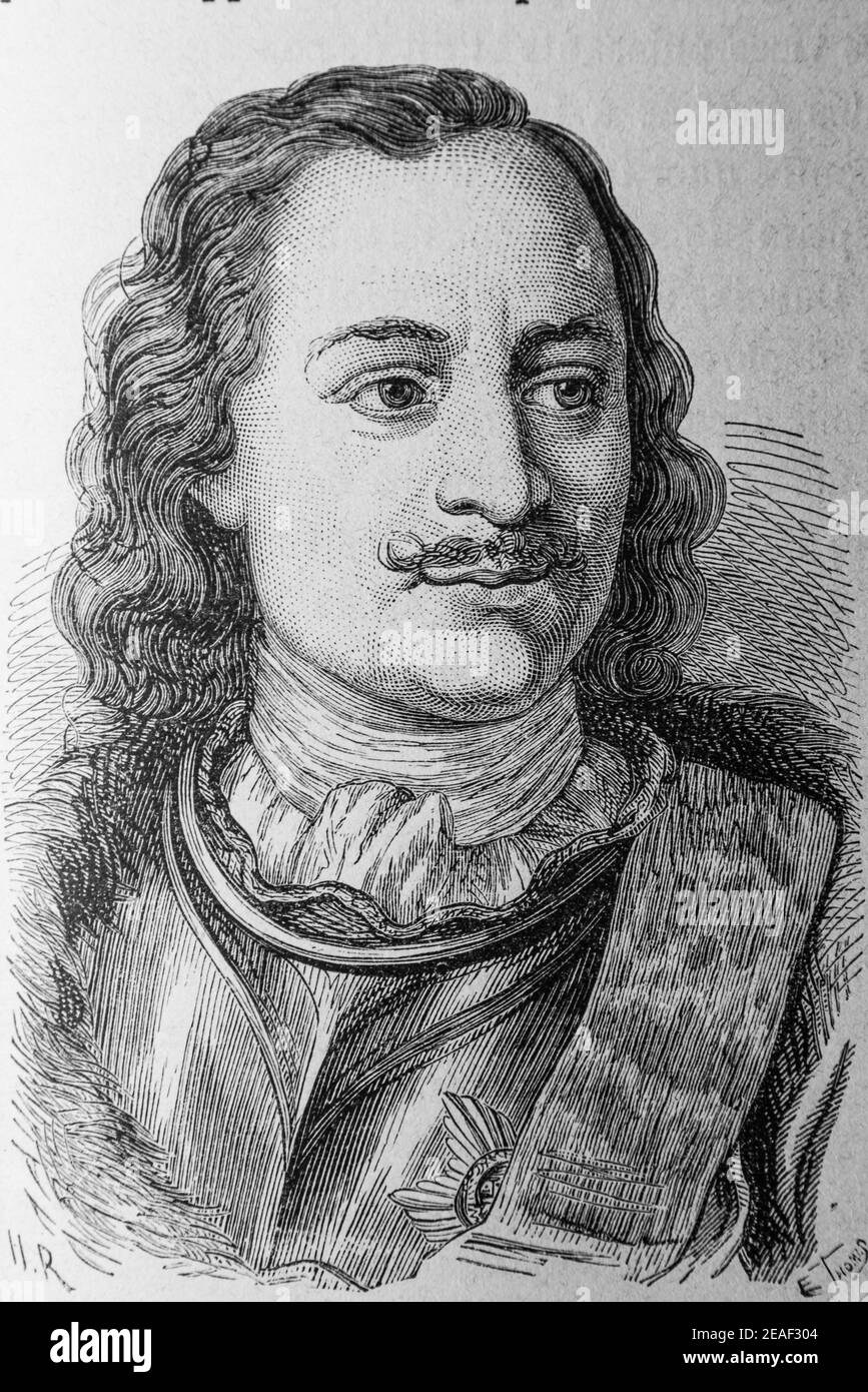 pierre le Grand, 1672-1792,histoire de france par henri martin,editeur furne 1850 Stockfoto