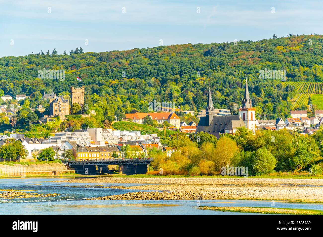 Bingen Stadt in Deutschland Stockfoto