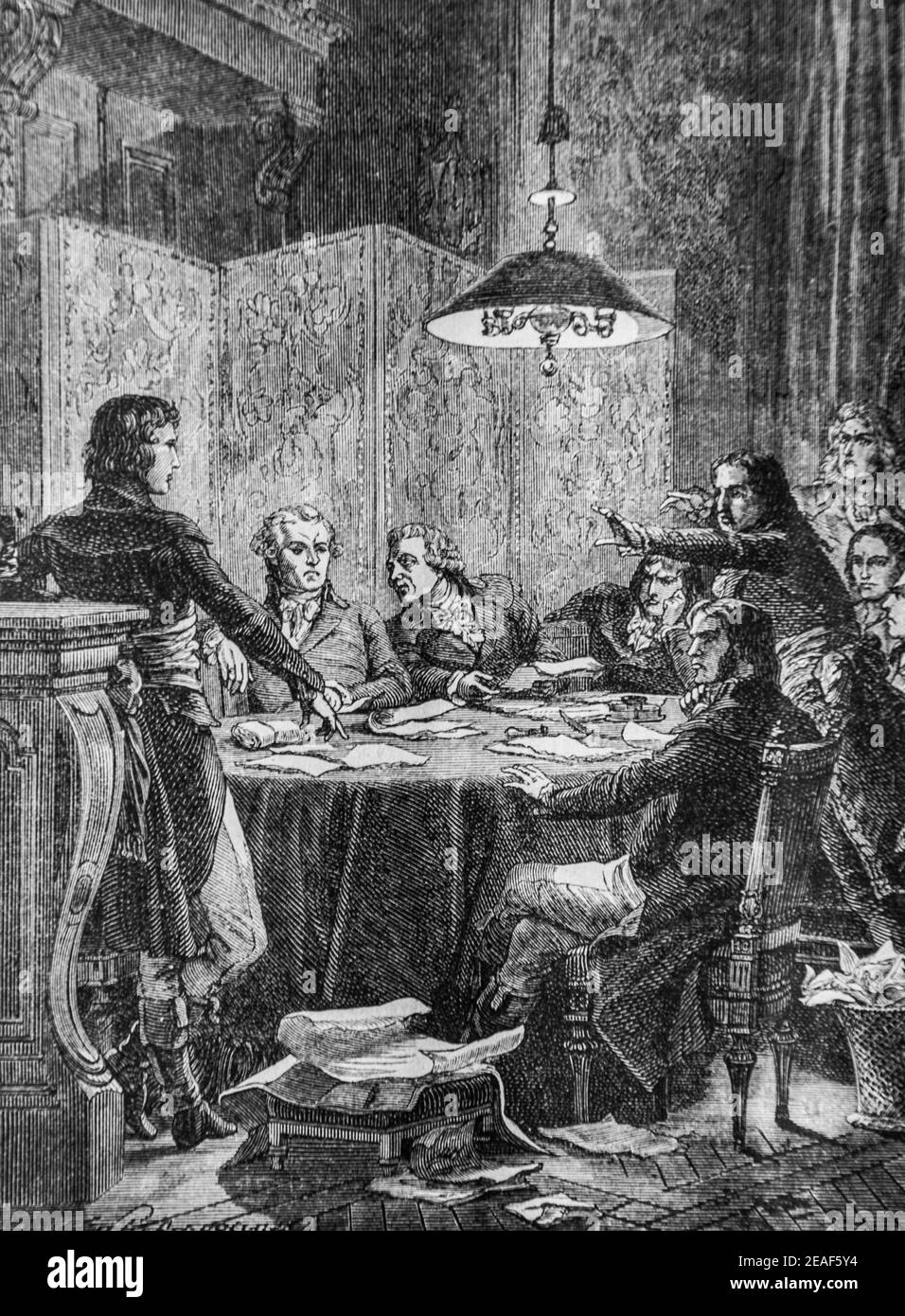 le comite de salut public, 1792-1804,histoire de france par henri martin,editeur furne 1850 Stockfoto