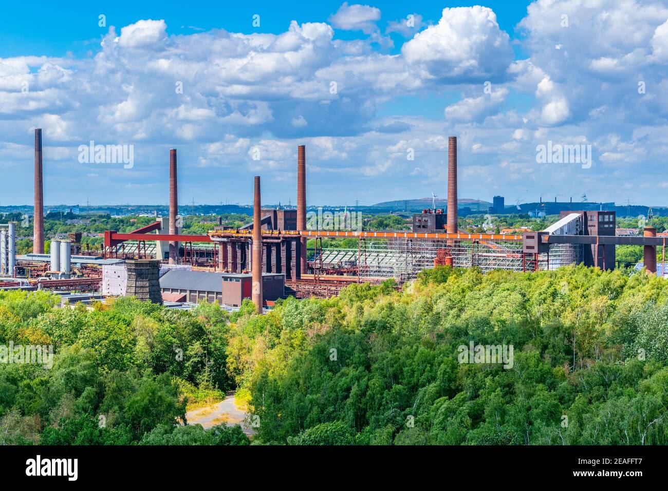 Luftaufnahme des Industriekomplexes Zollverein in Essen, Deutschland Stockfoto