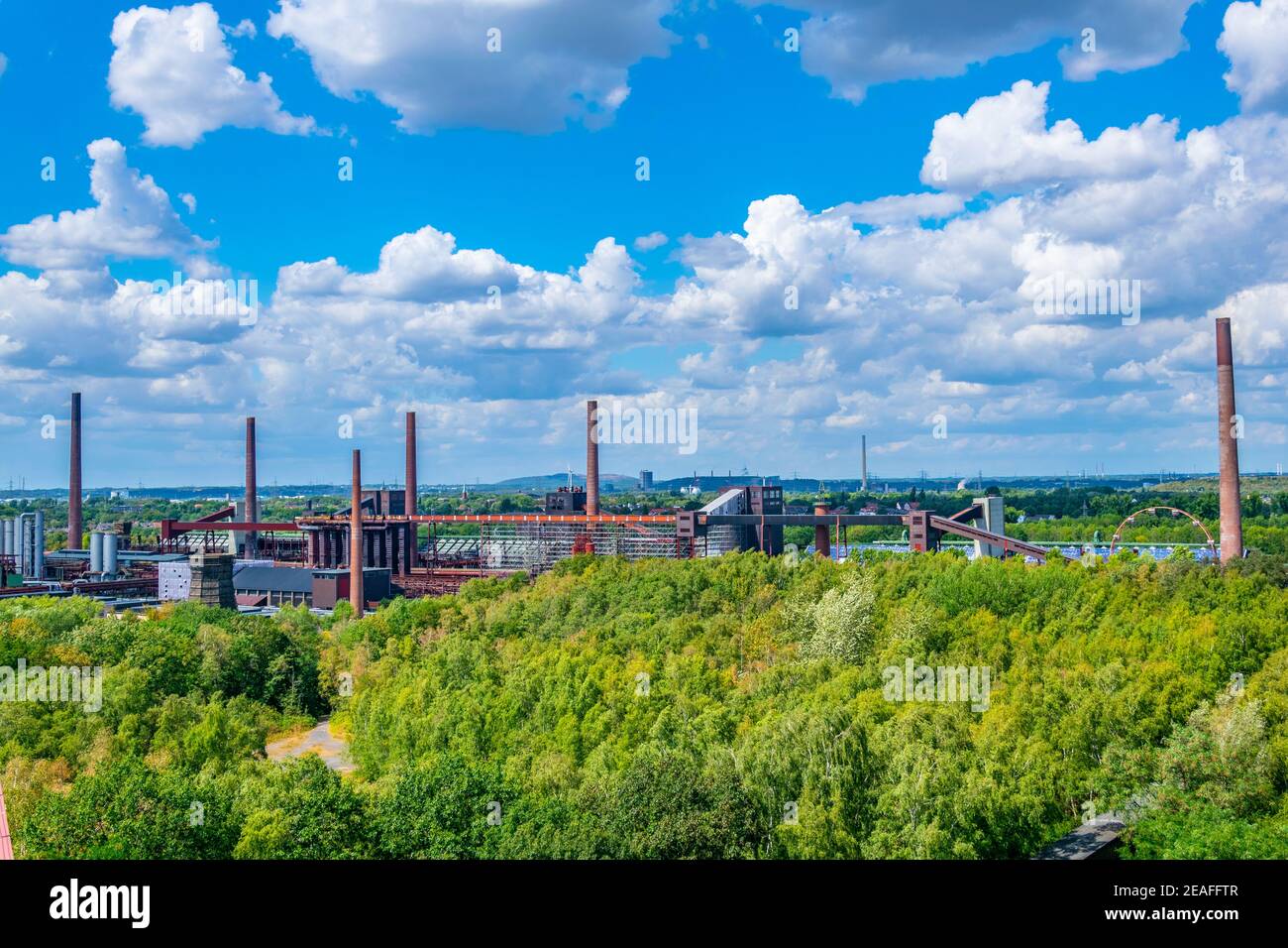 Luftaufnahme des Industriekomplexes Zollverein in Essen, Deutschland Stockfoto