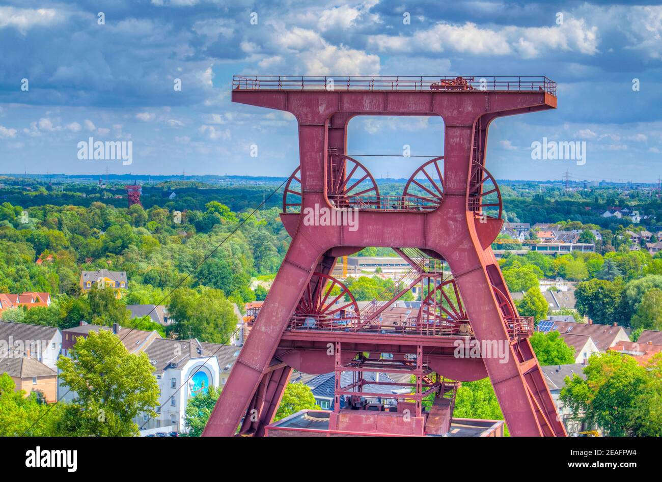 Luftaufnahme des Industriekomplexes Zollverein in Essen, Deutschland Stockfoto