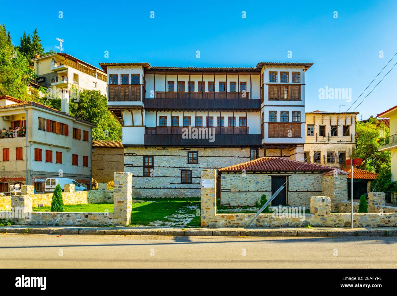 Villa Tsiatsiapa in Kastoria, Griechenland Stockfoto